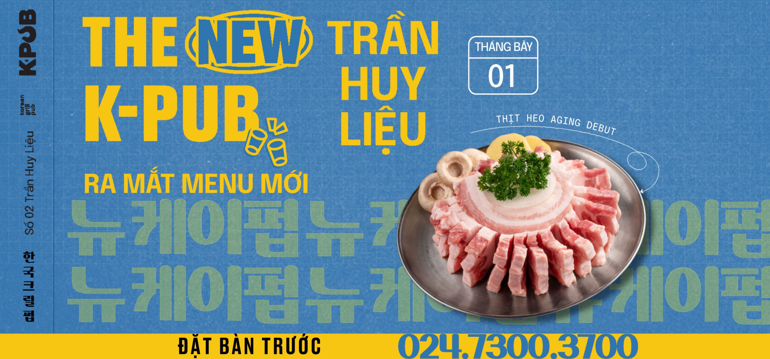 Debut MENU MỚI tại K-PUB Trần Huy Liệu